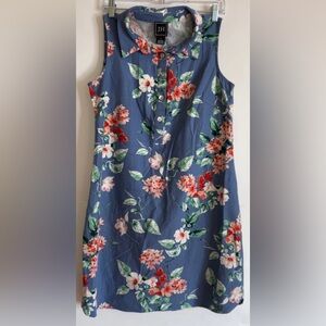 Floral Sleeveless Dress in Blue and PinkjH collection 8